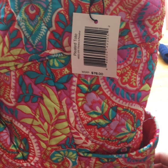 Vera Bradley pleated Tote paisley in paradise - Picture 3 of 3